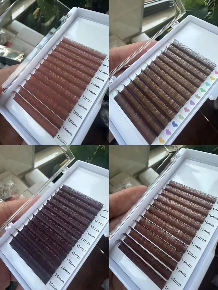 brown color lash extensions brown color lash extensions